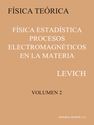 cover image of Física estadística.  Procesos electromagnéticos en la materia
